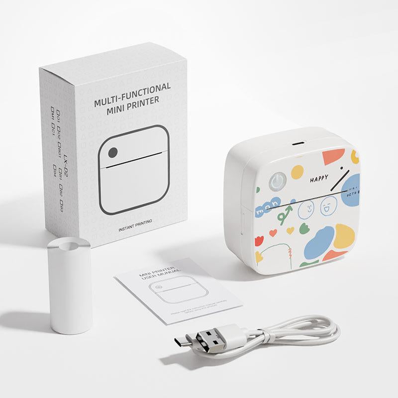 Graffiti New Mini Printer, Photo Printer, Error Sorting Machine, Small Home Portable Printer, Wireless Bluetooth Printer, Complete Accessories