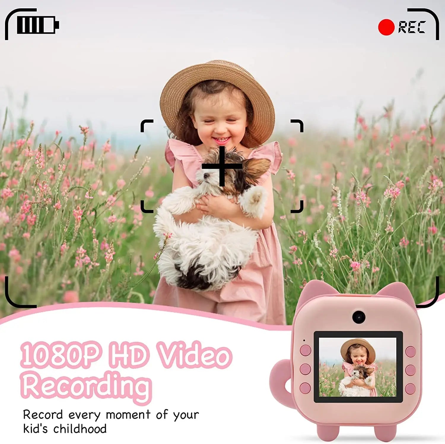 Instant Printed Camera Thermal Camera Printer Kids Camera Digital Photo Camera Girl Toy Child Camera Video Girl Christmas Gift