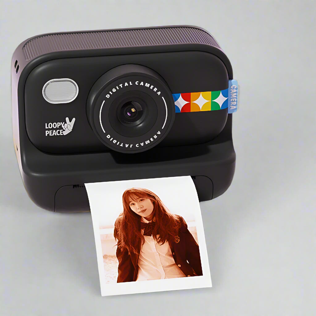 Color Instant Print Camera for Kids, Christmas Birthday Gifts for Girls Boys, HD Digital Video Cameras No Ink Thermal Paper