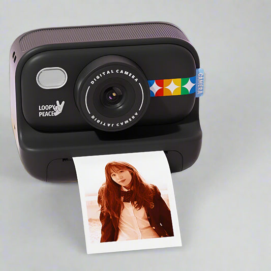 Color Instant Print Camera for Kids, Christmas Birthday Gifts for Girls Boys, HD Digital Video Cameras No Ink Thermal Paper
