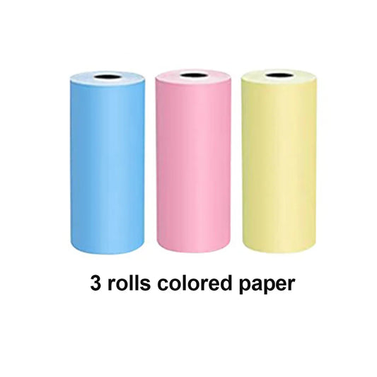 Mini Thermal Label Printer Smart Pocket Portable Photo Printer for Phone Wireless Bluetooth Adhesive Miniprint W/ Printing Paper