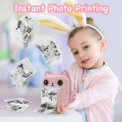 Instant Printed Camera Thermal Camera Printer Kids Camera Digital Photo Camera Girl Toy Child Camera Video Girl Christmas Gift