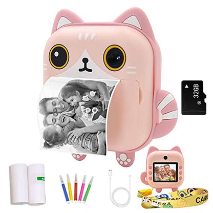 Instant Printed Camera Thermal Camera Printer Kids Camera Digital Photo Camera Girl Toy Child Camera Video Girl Christmas Gift