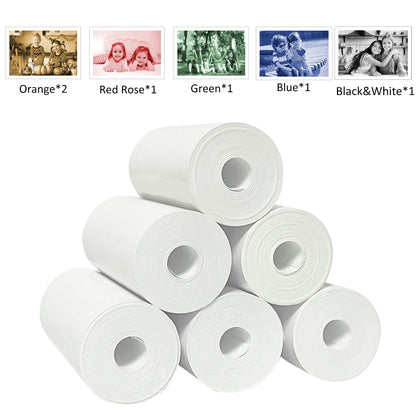 Color Instant Print Camera for Kids, Christmas Birthday Gifts for Girls Boys, HD Digital Video Cameras No Ink Thermal Paper